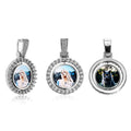 Rotating Pendant Necklace Couples Commemorative Gift Pi-Mart