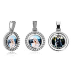 Rotating Pendant Necklace Couples Commemorative Gift Pi-Mart