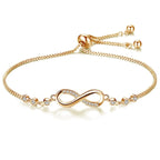 CZ Stone Infinity Bracelet Pi-Mart
