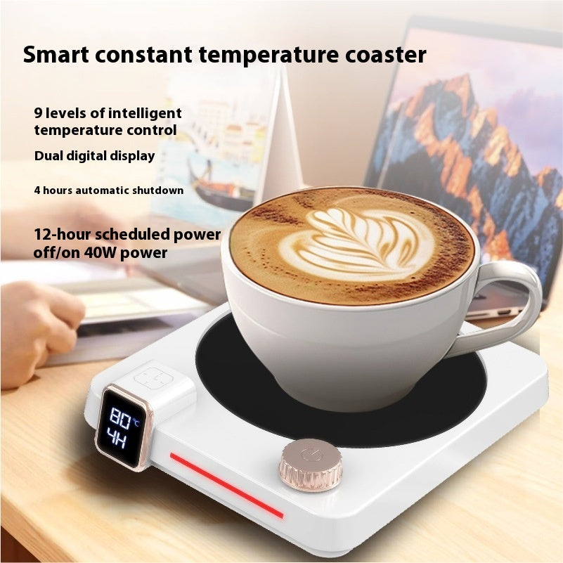 Instant Hot Timing Thermal Cup Pad Coffee Heating Coaster Winter Kithchen Gadgets Pi-Mart