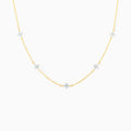 Ins Style Fashion Blue Flower Necklace Vacation Beach Travel Spring Summer Jewelry