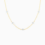 Ins Style Fashion Blue Flower Necklace Vacation Beach Travel Spring Summer Jewelry