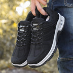 Casual Air Cushion Mesh Shoes Men Outdoor Breathable  Lace-up Sneakers Running Sports Shoes Pi-Mart