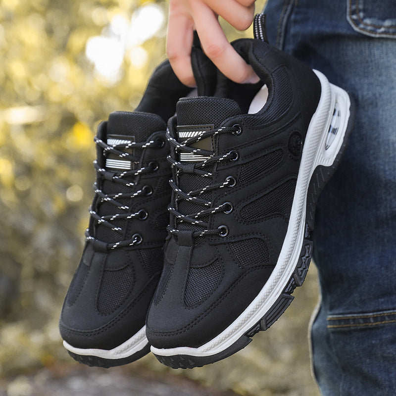 Casual Air Cushion Mesh Shoes Men Outdoor Breathable  Lace-up Sneakers Running Sports Shoes Pi-Mart