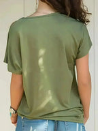 Asymmetrical Neck T-Shirt – Modern Basic with Edge