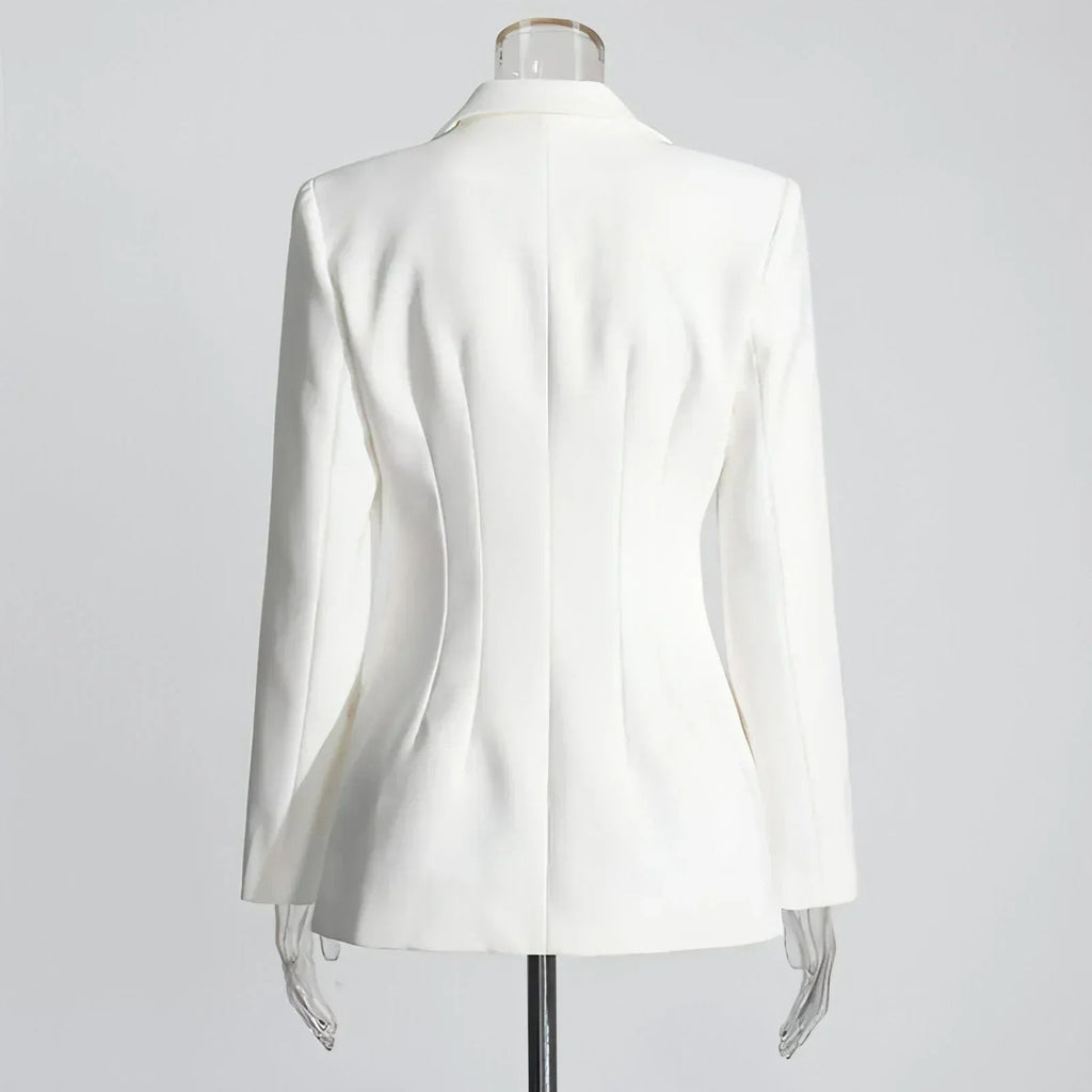 Fashion Slim Fit Patchwork Suit Jacket For Women | Femstylo