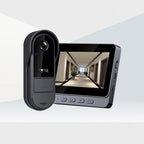 Smart Video Doorbell with HD Camera, Visual Doorbell Camera with 4.3-inch Display, Real-time Indoor Monitoring, Wide Angle, 2-Way Audio, Image & Video Recording, SD Card Local Storage, HD Night Vision, Battery/USB Dual Power, Lootquake LLC