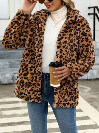 Beautiful Red Women Drop Shoulder Fuzzy Button-Up Jacket Soft And Comfortable Casual Fit Jacket Stevvex