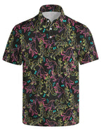 MSCPZH Mens Golf Shirts Dinosaur Golf Polo Shirts for Men Short Sleeve Polo Shirts Golf Mens Polo Lootquake LLC