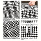 2pcs/5pcs Extra Large Capacity Stylish Houndstooth Storage Boxes - Durable, Space-Saving Closet Organizers with Handles for Easy Clothes, Blanket Storage and Organization at Home and Office Lootquake LLC