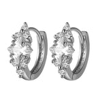 European And American Personalized Square Zircon Earrings