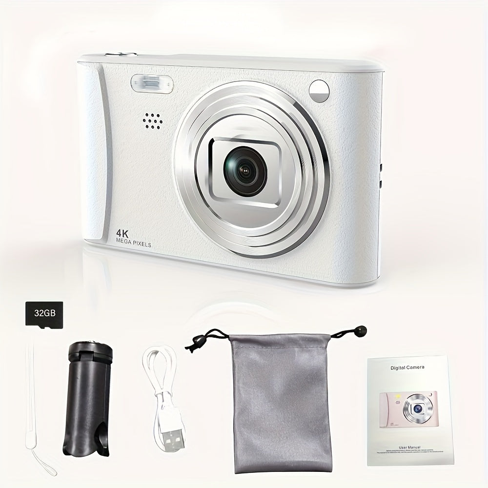 [1080P HD Digital Camera] 1080P HD Digital Camera for Vlogging | 2.4 Inch LCD Rechargeable Camera Photography Suitable for Beginners | Equipped with 32G TF Card Support Photos, Videos and Webcam Thanksgiving and New Year Gift Lootquake LLC