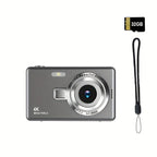High-Definition Digital Camera with Automatic Focus And Simple Operation, Capable of Taking Photos And Recording Videos. A Surprise Gift for Beginners CCD Card Machine. Choose to Include a 32G Memory Card for Direct Storage A Lootquake LLC