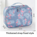Travel portable large capacity cosmetic bag, printed nylon cosmetic storage bag, cosmetic case, toilet bag, makeup bag organizer, makeup bag with compartments, - SJB-DIAMOND ELITES