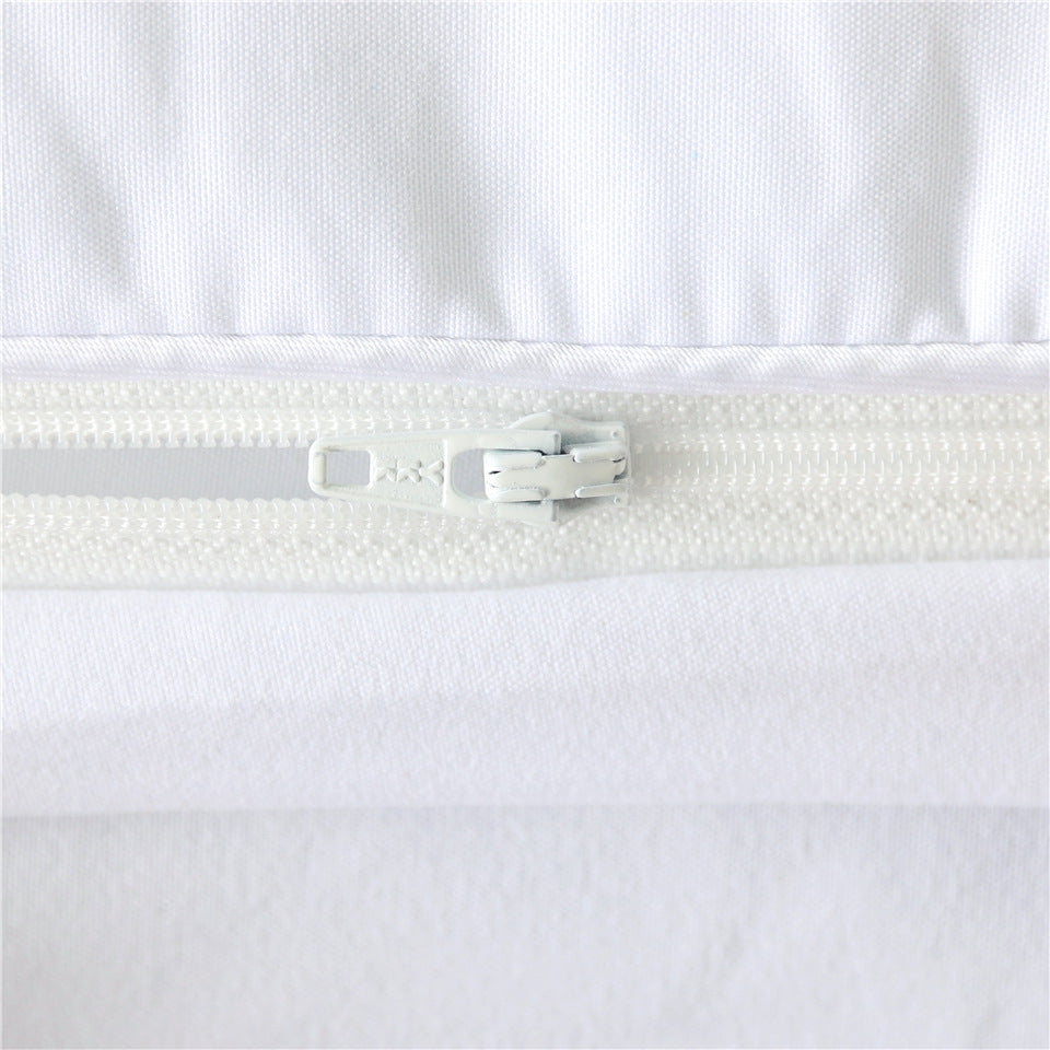 Three-piece Set Of Black And White Printed Bed Linen And Duvet Cover Pi-Mart