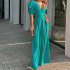 Fashion Elegant Plus Size Wide Legs Jumpsuit Pi-Mart