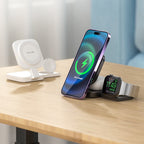 Desktop Three-in-one Wireless Charger Magnetic Suction Pi-Mart