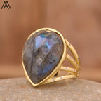 Teardrop Stone Finger Ring - SJB-DIAMOND ELITES