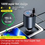 Fashion Simple 100W Car Phone Charger Pi-Mart