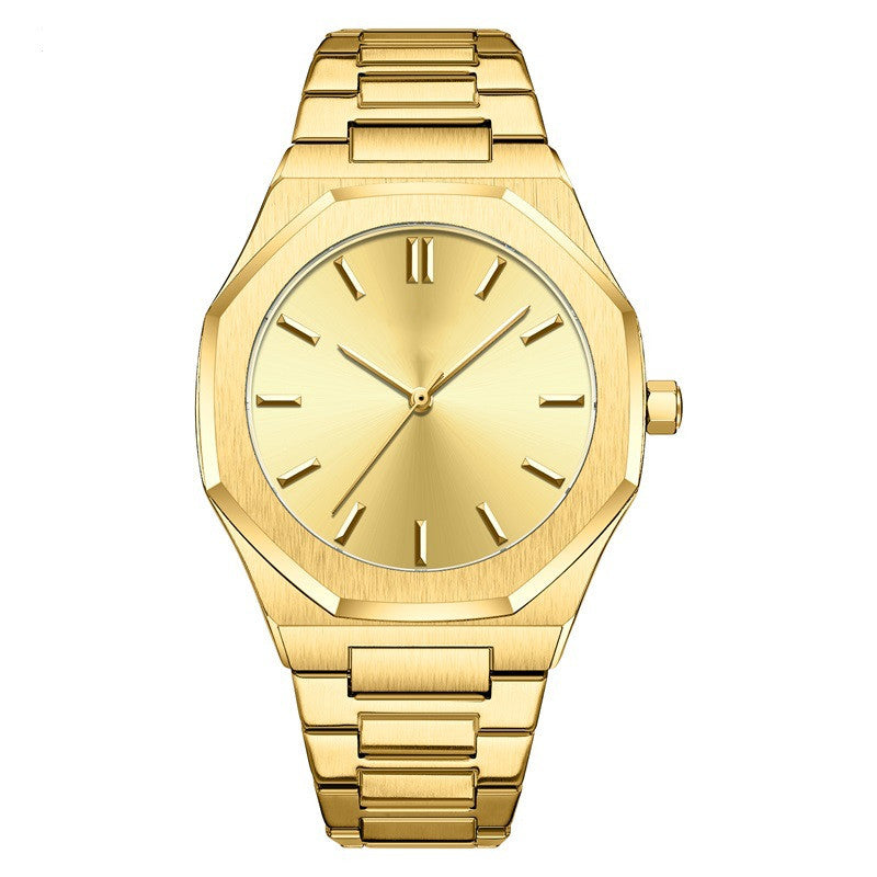 Diamond Gold Men's Watch Student Quartz Pi-Mart