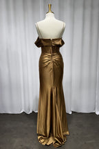 Bronze Fitted Gown Purplish Diva