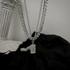 Double Layer Cuban Chain Necklace Pi-Mart