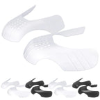 Crease Protector for Sneaker Shoes: Jordans Air Force 1 Dunk Low Anti Crease Shoe Guard Decreaser 4 Pairs Size 5.5-9 for Men Women Youth Kids Black+White