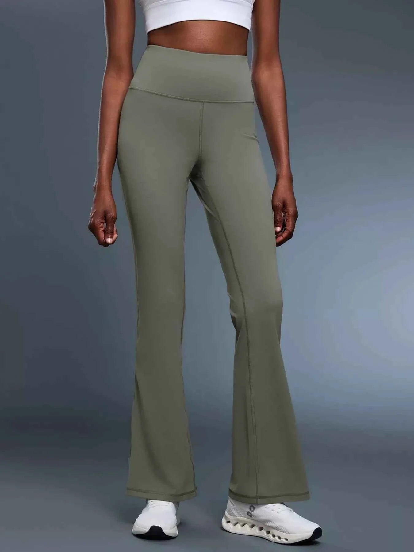 High-Waisted Flare Active Pants THRIXINE