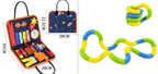New Busy Book Children's Busy Board Dressing And Buttoning Learning Baby Early Education Preschool Sensory Learning Toy Pi-Mart