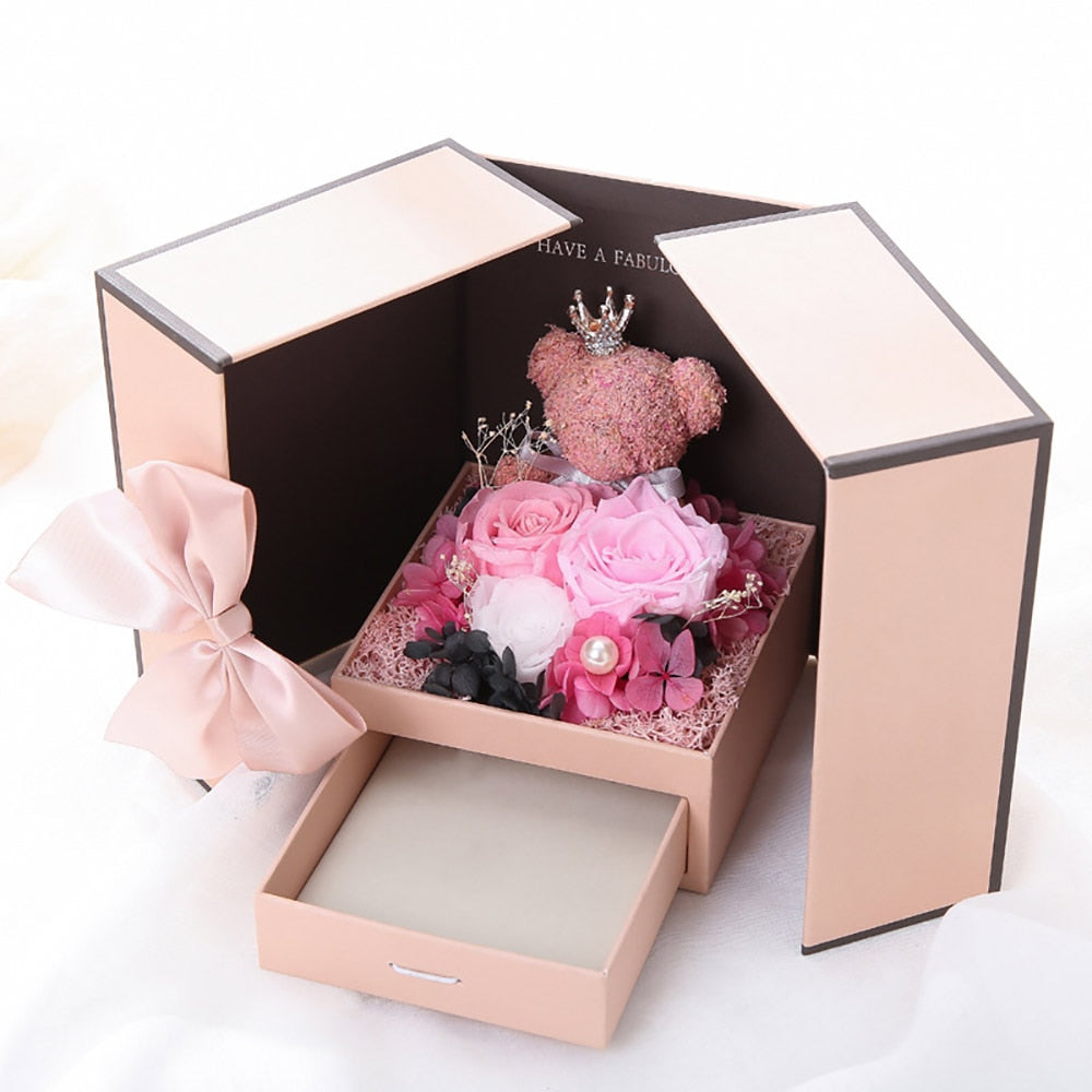 Artificial Flower Jewelry Box Pi-Mart