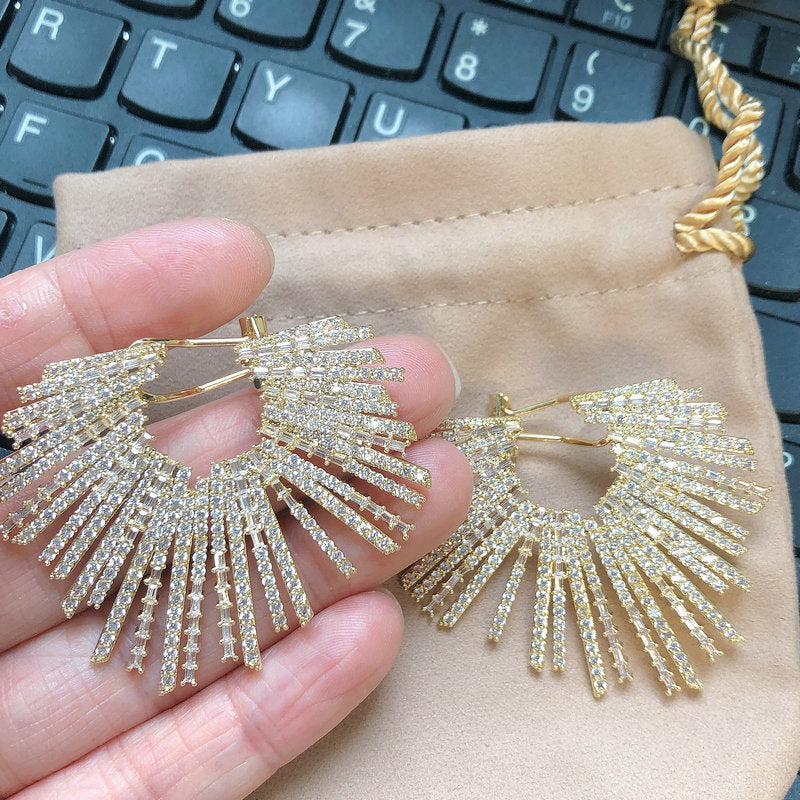 Women's Fashion New Heavy Industry Earrings Pi-Mart