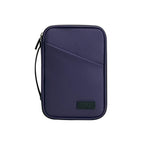 Large capacity passport bag, multi-function document storage bag, PU waterproof travel storage bag, anti-theft tote certificate bag. - SJB-DIAMOND ELITES