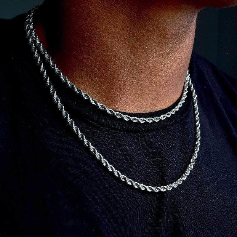 Twisted Rope Links Collar Necklace Pi-Mart