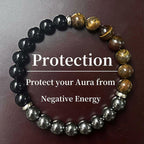 Crystal Tiger Eye Colored Beaded Bracelet Pi-Mart