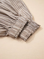 StripeFlex Cargo Joggers: Comfy, Pocketed, Easy-Care THRIXINE