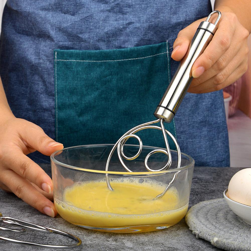 Stainless Steel Danish Flour Binocular Coil Mixer Manual Dough Mixer And Dough Tool Mixing Stick Pi-Mart
