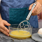 Stainless Steel Danish Flour Binocular Coil Mixer Manual Dough Mixer And Dough Tool Mixing Stick Pi-Mart