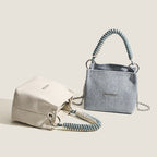 Design super soft bucket bag, work top handle bag, chain handbag, simple shoulder crossbody bag - SJB-DIAMOND ELITES