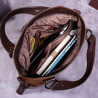 Retro Fashion Tote Casual Soft Leather Shoulder Crossbody Large Capacity Women's Bag Pi-Mart