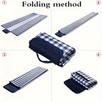 Waterproof Sandproof Picnic Blanket Beach Mat - Large, Machine Washable, Foldable, Ideal for Beach, Travel, Camping, Hiking, Park Grass, Indoor and Outdoor Activities