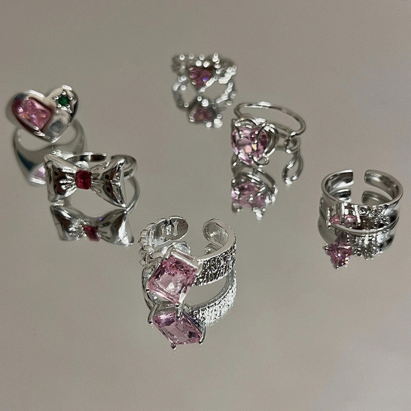 Trendy Metal Geometric Ring Pi-Mart