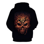 Men's Sports 3D Sweatshirt Skull Digital Print Hoodie Pi-Mart