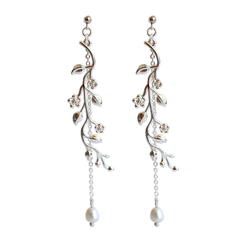 Fashion tassel sterling silver earrings Pi-Mart