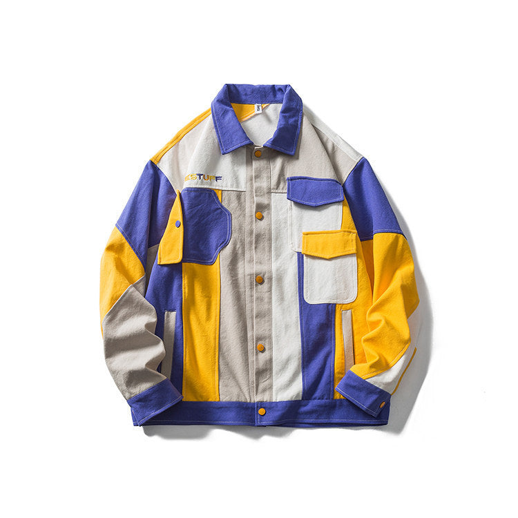 Campus Student Casual Loose Jacket Men Pi-Mart
