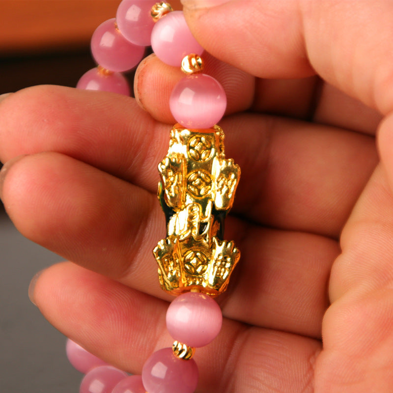 3D Gold Plated PiXiu Bracelet Pi-Mart