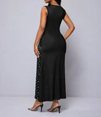 Ladies' Floral Print Off Shoulder Fashionable Dress - SJB-DIAMOND ELITES
