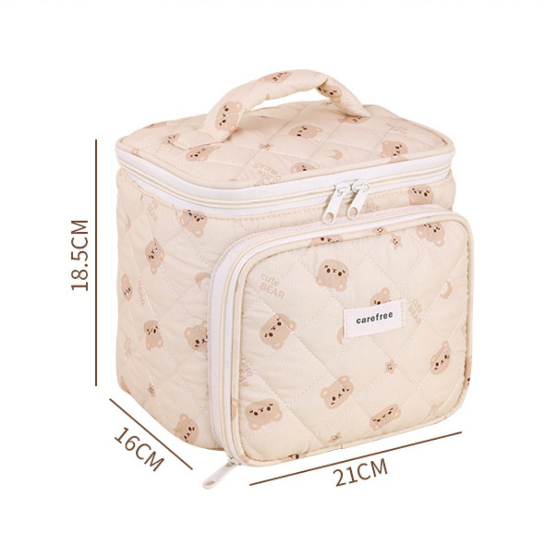 Multifunctional cosmetic bag, partition storage cosmetic bag, storage bag, travel portable toilet bag, makeup bag with compartments, - SJB-DIAMOND ELITES