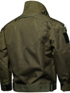 Men's Full Size Multi Buckle Water-Resistant Jacket Plus Size
