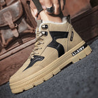 Winter Thickened Velvet Warm Ankle Boots Men Outdoor Subzero Anti-cold Anti-ski Snow Boots Outdoor Casual Walking Running Flat Shoes Pi-Mart