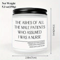 1pc Round Single-wick Scented Candle, 5.3Oz, Soy Wax, Beeswax, with Bow, in Glass Bottle, Extra Long Burn Time (12 Hours Or More), for Birthday, Labor and Delivery Nurse, Nurse Practitioner, Nursing School Student, Paramedic,